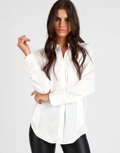 Tie Tuxedo Shirt - White