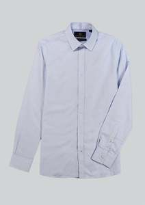 Shirts Long Sleeve: Clint LS Shirt - Blue