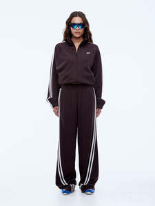 Valentina Stripe Pant - Cocoa