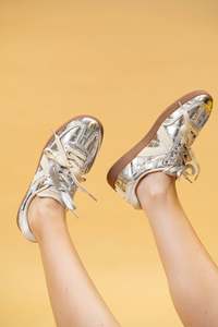 Asfvlt Elite Classic Sneaker - Silver Croc/Tan