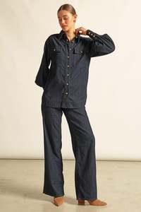 Crest Top - Dark Denim