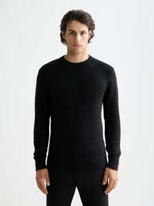 New Mens: Soft Knit Regular Fit Crewneck - Meteorite