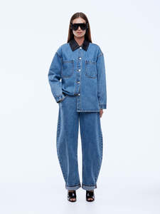 Prue Overshirt - Mid Indigo