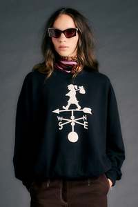 Karen Walker: Weather Shop Sweatshirt - Black