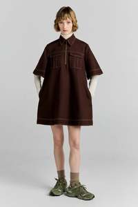 Karen Walker: Tempest Dress - Chocolate