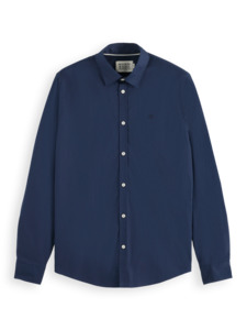 Mens Clothing: Poplin L/S shirt - Night