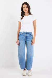 Graduate Barrel Jeans - 90s Blue