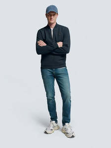 Pique Knitted Sweatshirt - Night