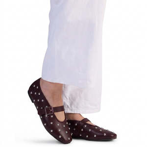Kathryn Wilson: Isa Ballet - Wine Calf / Silver