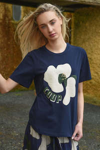 Petal Pop Tee - Navy