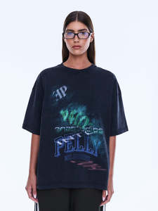 Womens Tee Shirts: Maeve Relaxed Tee - Vintage Black/EP