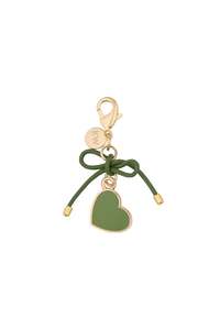 Accessories: Heart Charm - Gold/Green