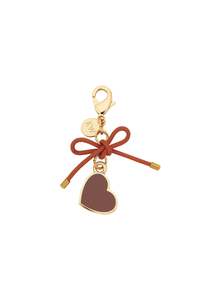 Accessories: Heart Charm - Gold/Brown