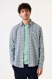 Shirts Long Sleeve: LS Shirt - Off White Check