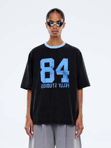 Sophia Relaxed Tee - Vintage Black/Pelly Studios
