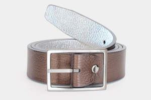 Reversible Belt - Bronze/Silver