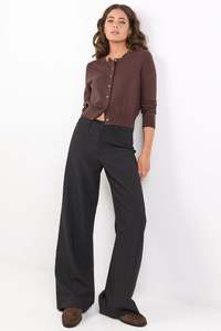 Fierce Low Rise Stretch Wide Leg Pant - Black