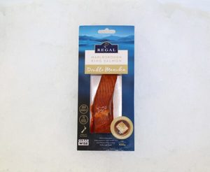Products: Regal - Smoked Double Manuka Salmon Portion 100g - Guytons