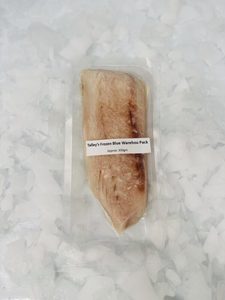 Products: Talley's - Blue Warehou Fillet Skin-Pack Tray - approx. 300g - Frozen - Guytons