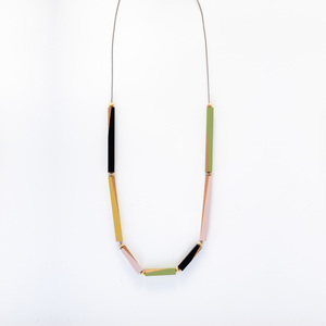 Products: Wooden Rod Necklace Gwyneth Hulse Design