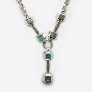 20kg Triple Dumbbell Pendant with Chain