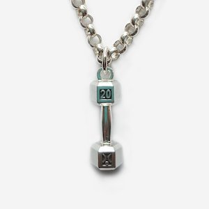 20kg Dumbbell Pendant with Chain