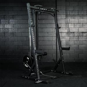 Power Squat Racks: Commercial Half Rack With Cable Attachment