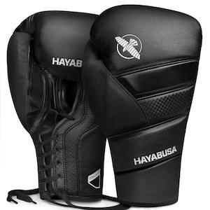 Hayabusa Boxing: Hayabusa T3 Lace Up Boxing Gloves | Black