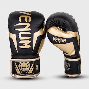 Venum Elite Boxing Gloves | Black/Gold