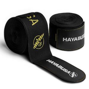 Combat Accessories: Hayabusa Deluxe Boxing Wraps | Black/Gold