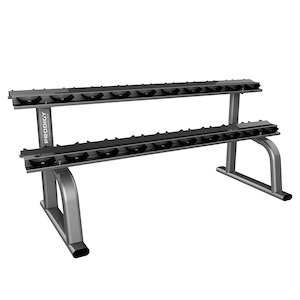 Commercial Equipment Prodigy X Series: 2-Tier Dumbbell Storage Rack