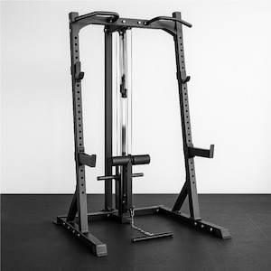 Prodigy Commercial Half Rack with Lat Pulldown Attachment