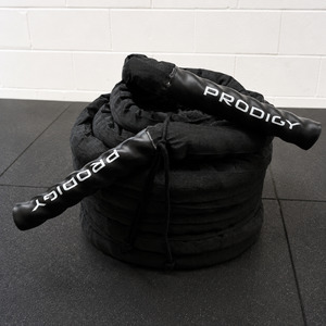 Sleds Battle Ropes And Kettlebells: Prodigy Sleeved Battle Rope 50mm x 15m