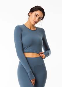 Bare with Me Long Sleeve Crop Top