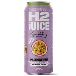SINGLE SERVE: H2juice Sparkling Passionfruit 500ml x12