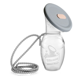 Silicone Breast Pump Store and Carry Set - Suva Grey