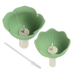 Food Pouch Range: Silicone Flower Funnel Set