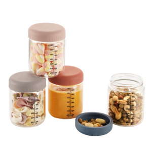 Feeding: Sealed Glass Storage Jar Set - 210ml