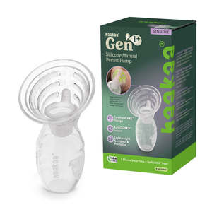 Generation1: Gen. 1+ Silicone Manual Breast Pump + SpillGuard Insert (100ml)