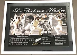 Memorabilia: A framed montage of Sir Richard's career