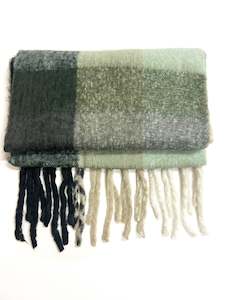 scarf: Mohair Green Swatch scarf