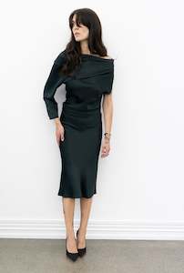 Winter 23: Eve Dress In tarquin Green