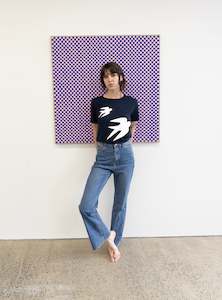 New Wave Collection: Swallow 3D Navy Tee