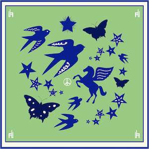 New Wave Collection: Peace Silk Scarf