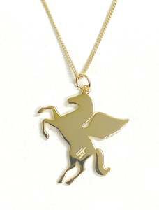 Necklaces: Pegasus Pendant Gold
