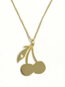 Necklaces: Cherry Bomb Pendant Gold (limited edition)