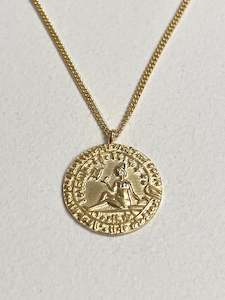 Necklaces: Minerva Gold Pendant