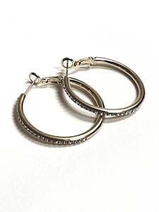 Earrings: Sunset Hoops In Silver