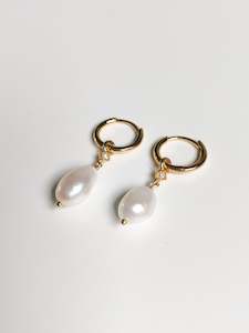 Earrings: Catherine Pearl Drops