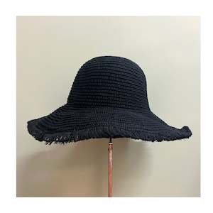 New Arrivals: Bolivia Cotton Sun Hat In Noir
